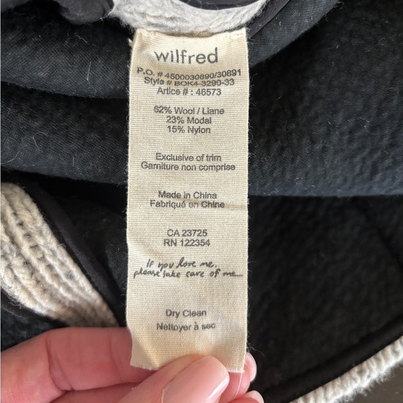 Aritizia Wilfred Women's XS Wool Blend Sweater Quiet Luxury Business Casual - Picture 17 of 17